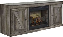 Signature Design by Ashley® Wynnlow Gray 60" TV Stand with Electric Infrared Fireplace Insert