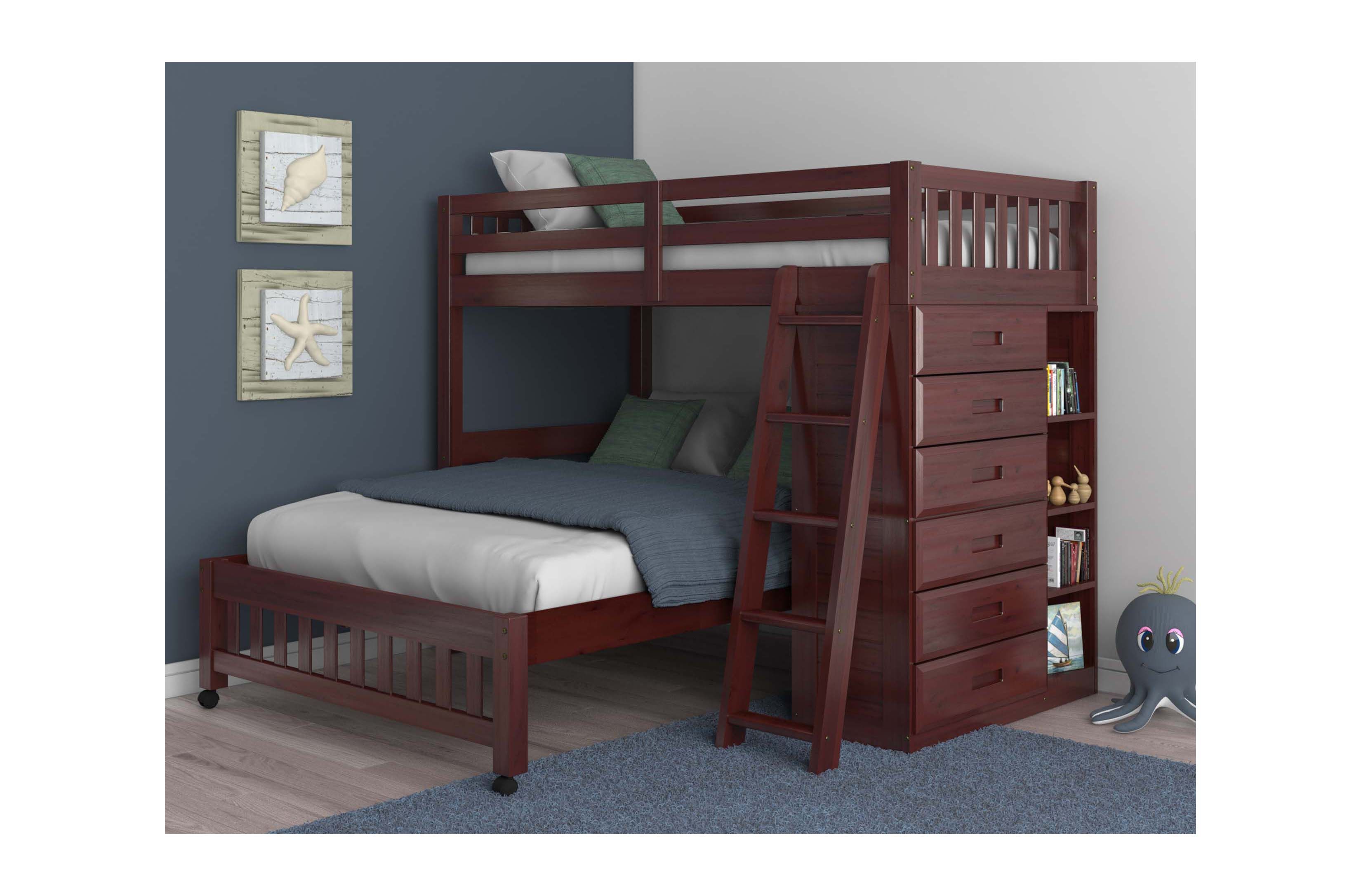 Donco Trading Company Twin over Full Loft Bed