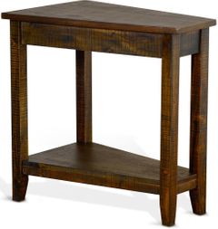 Sunny Designs Homestead Tobacco Leaf Chairside Table