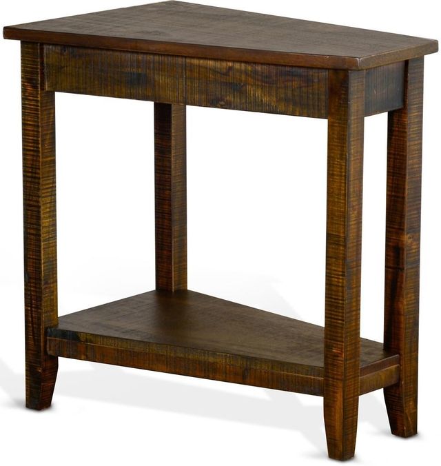 Sunny Designs Homestead Tobacco Leaf Chairside Table