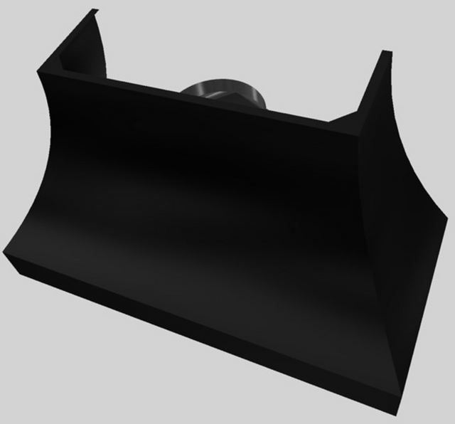 Vent-A-Hood® Designer Series 54" Black Wall Mounted Range Hood-2