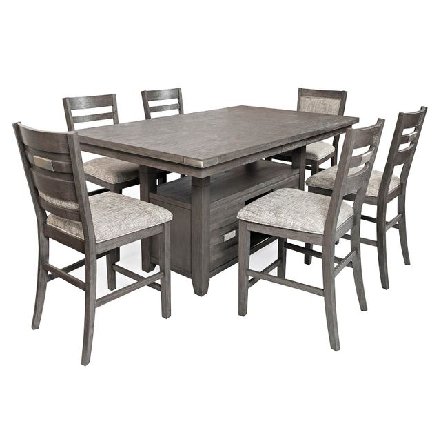 Jofran Altamonte Counter Table & 6 Counter Stools-2