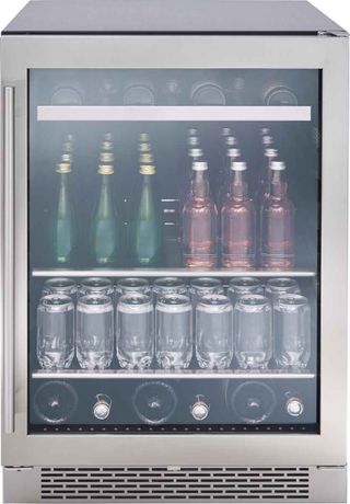LuxeAir 5.6 Cu. Ft. Stainless Steel with Glass Single Zone Beverage Center