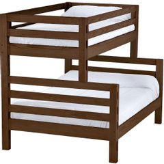Crate Designs™ Furniture Brindle Twin/Full Tall Ladder End Bunk Bed