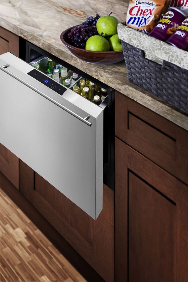 Summit® 1.6 Cu. Ft. Stainless Steel Refrigerator Drawer 5