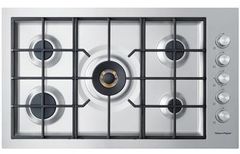 Fisher & Paykel 36 Inch Natural Gas Cooktop with 5 Sealed Burners