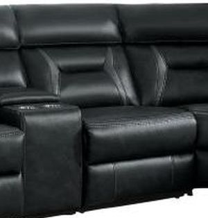 Homelegance® Amite Dark Gray Leather Gel Armless Chair