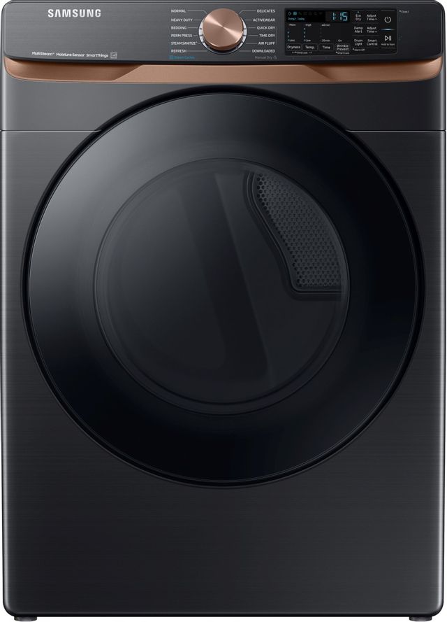 Samsung 8300 Series 7.5 Cu. Ft. Brushed Black Front Load Electric Dryer 0