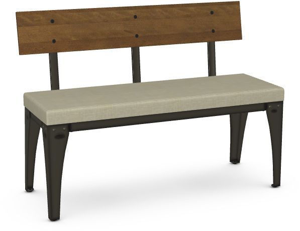 Amisco® Architect 44" Dining Bench w/Upholstered seat