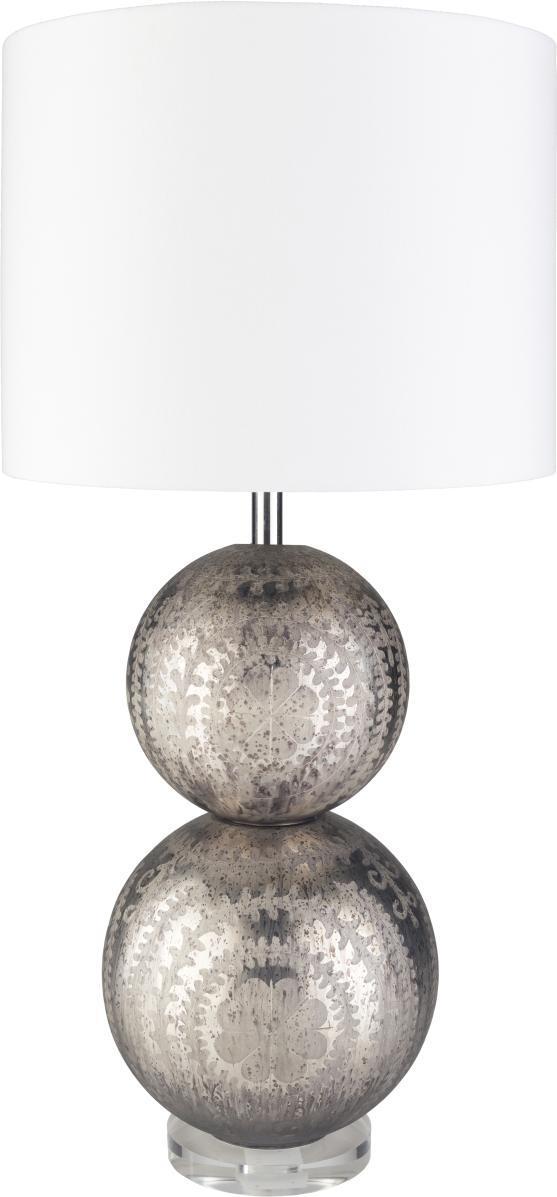 Surya Millicent Silver/White Lamp