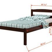 Donco Trading Company Econo Twin Bed With Dual Under Bed Drawers-1