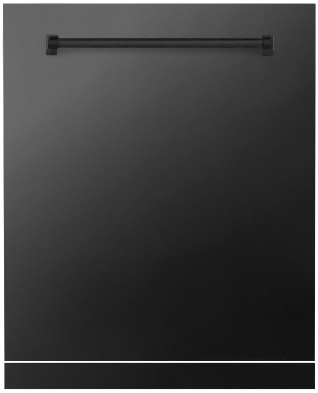 Zline Monument Series 24" Black Stainless Steel Dishwasher Panel 1