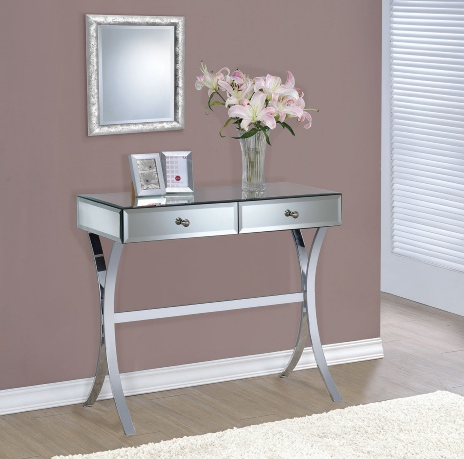 Coaster® Clear Mirror 2-Drawer Console Table 1
