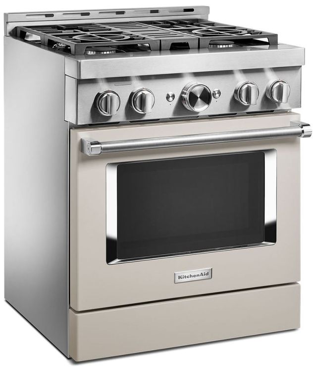 KitchenAid® 30" Stainless Steel Commercial Style Gas Range 26