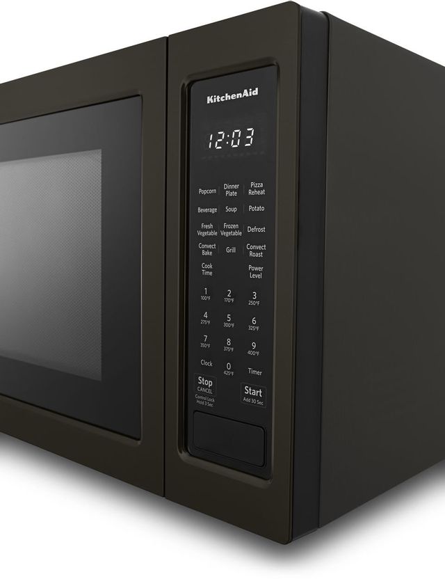 KitchenAid® 1.5 Cu. Ft. Black Stainless Steel with PrintShield™ Finish Countertop Convection Microwave Oven 4