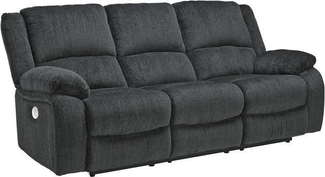 Signature Design by Ashley® Draycoll Pewter Power Reclining Sofa 1