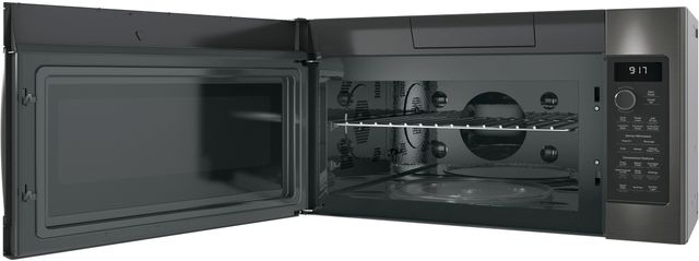 GE Profile™ 1.7 Cu. Ft. Black Stainless Steel Over The Range Microwave-1