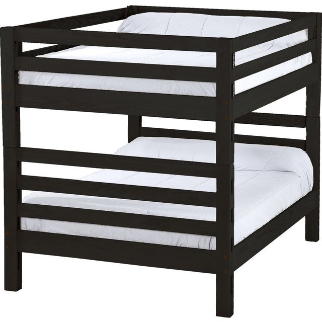 Crate Designs™ Furniture Espresso Queen/Queen Tall Ladder End Bunk Bed 0