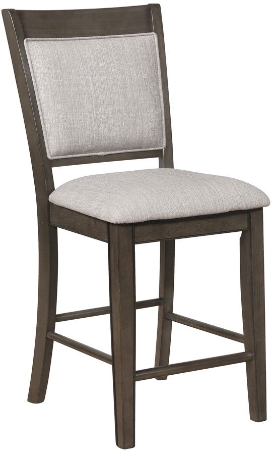 Crown Mark Fulton Brown/Grey Counter Height Dining Side Chair-0