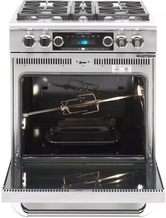 Capital Connoisseurian 30" Stainless Steel Free Standing Dual Fuel Range 1