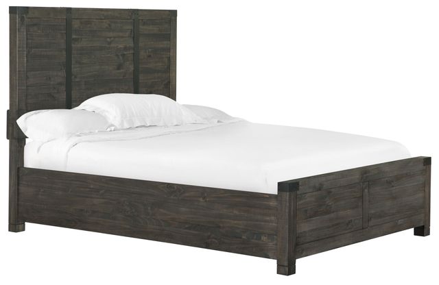 Magnussen Home® Abington Weathered Charcoal Complete Queen Panel Bed