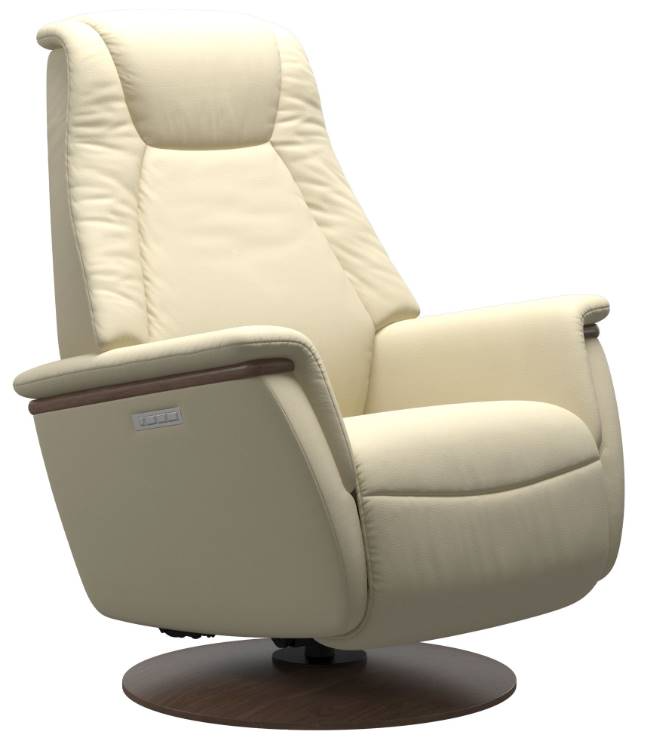 Small stressless store recliner