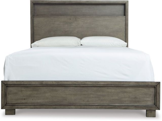 Signature Design by Ashley® Arnett Smoky Gray Queen Bookcase Bed-1
