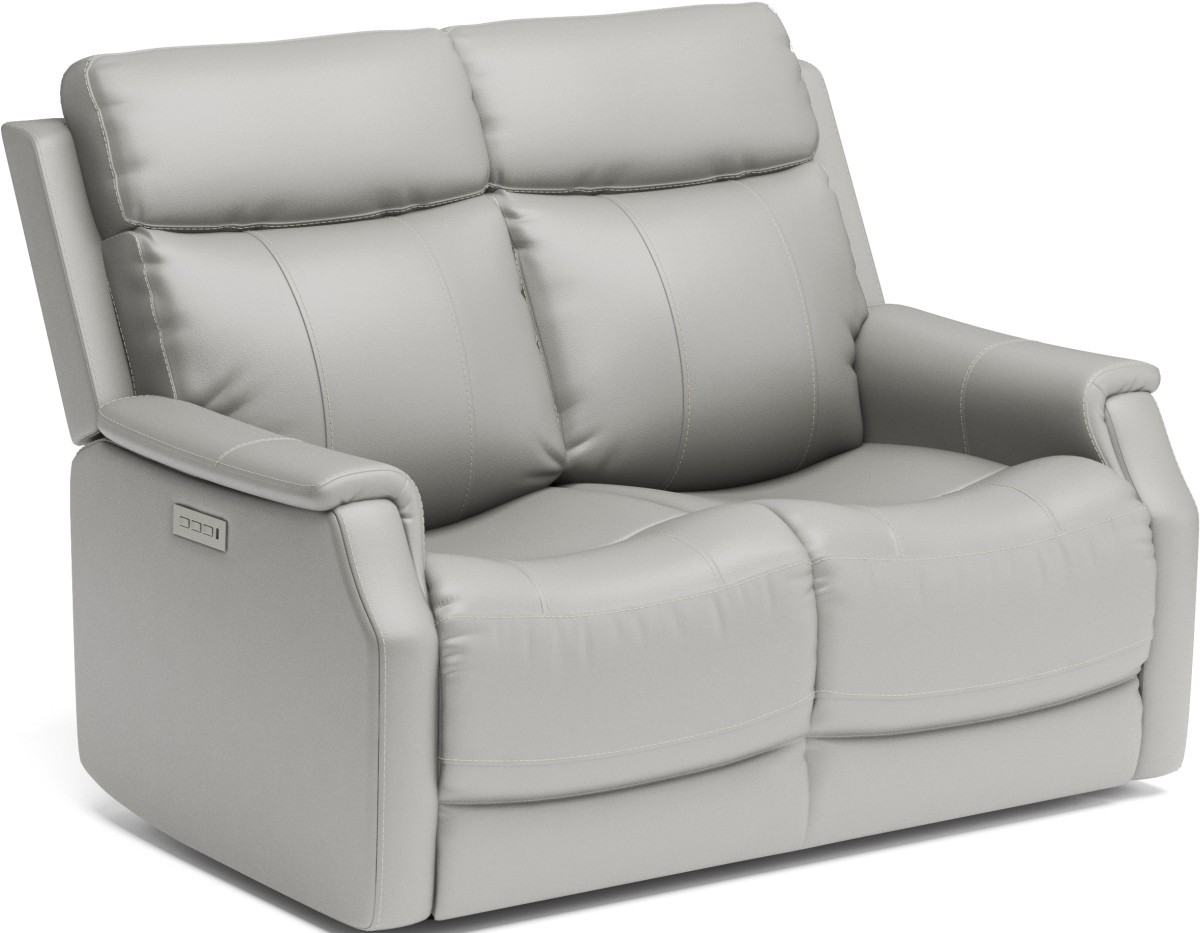 Light gray reclining cheap sofa