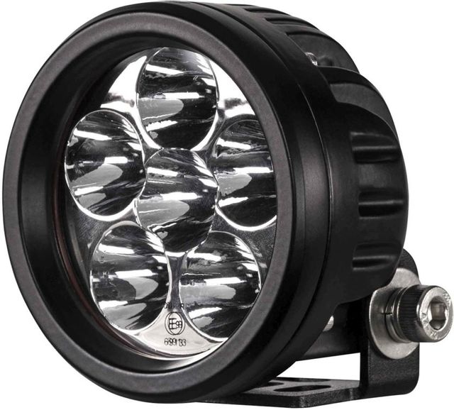 Heise® 3.5" Black 6 LED Round Driving Light 1