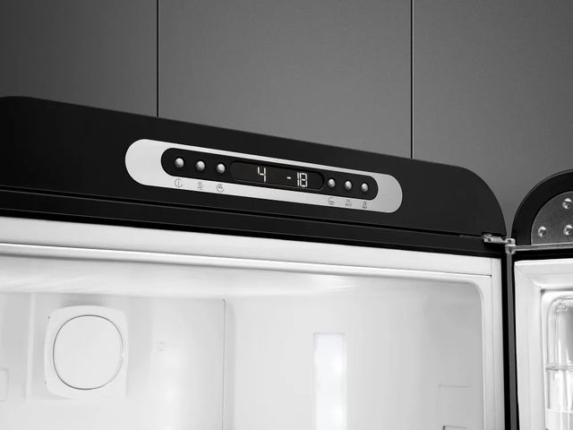 Smeg 50's Retro Style Aesthetic 11.7 Cu. Ft. Black Bottom Freezer Refrigerator 2