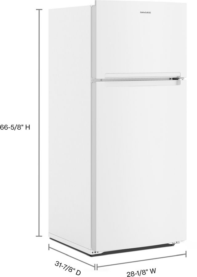 Amana® 16.4 Cu. Ft. White Top Freezer Refrigerator Grand Appliance and TV