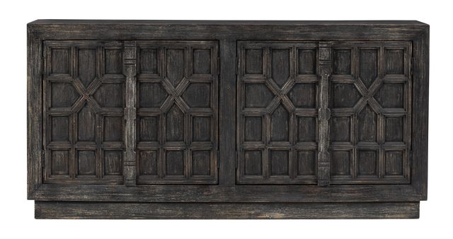 Signature Design by Ashley® Roseworth Distressed Black Accent Cabinet-0