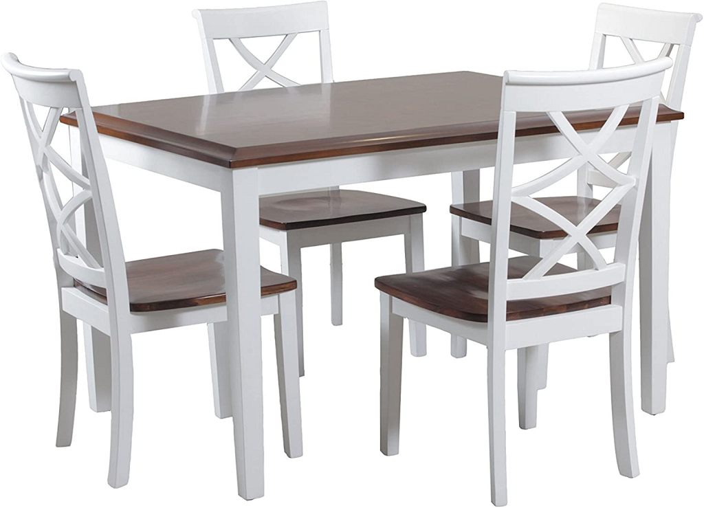 Cherry and clearance white dining set