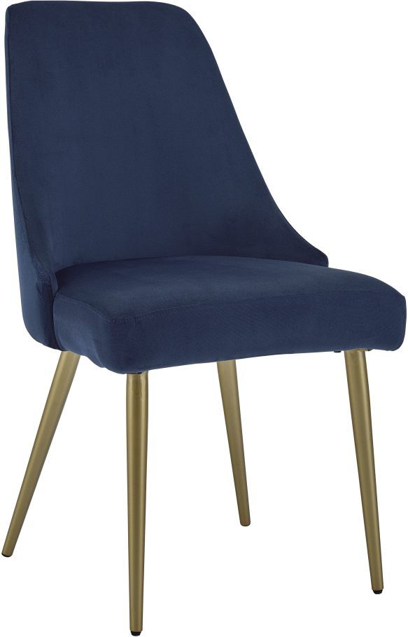 Signature Design by Ashley® Wynora Blue/Gold Dining Chair-0