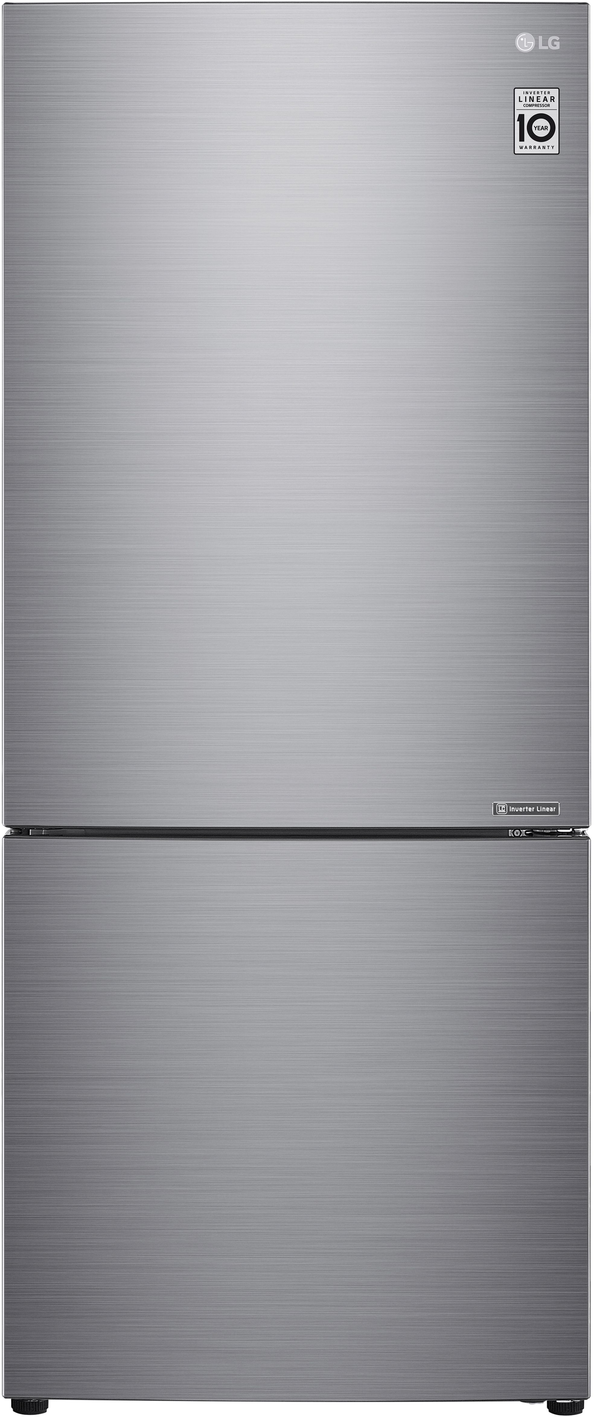 LG 14.7 Cu. Ft. Platinum Silver PCM Counter Depth Bottom Freezer Refrigerator