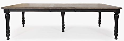 Jofran Inc. Madison County Black Rectangle Extension Table 1