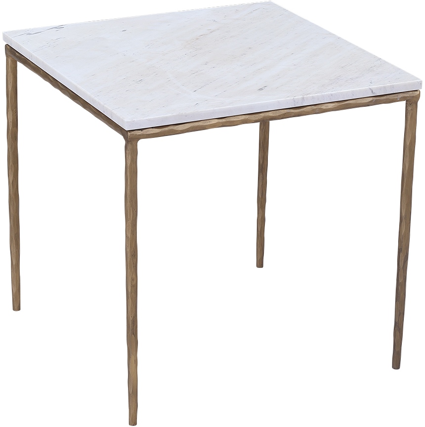 Dovetail Furniture Salas White End Table