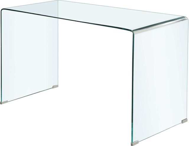 Coaster® Highsmith Clear Glass Writing Desk 0