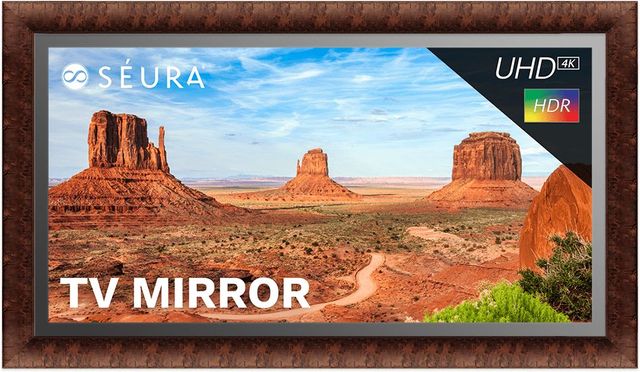 Seura® 65" Gramercy Black Frame 4K Ultra HD Mirrored TV 12
