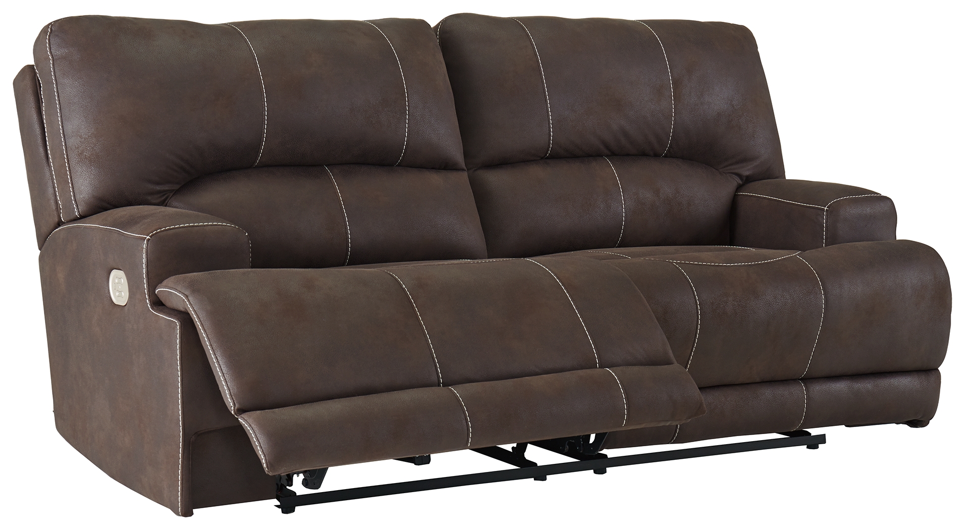 Signature Design by Ashley® Kitching Java 2 Seat Power Reclining Sofa Adjustable Headrest