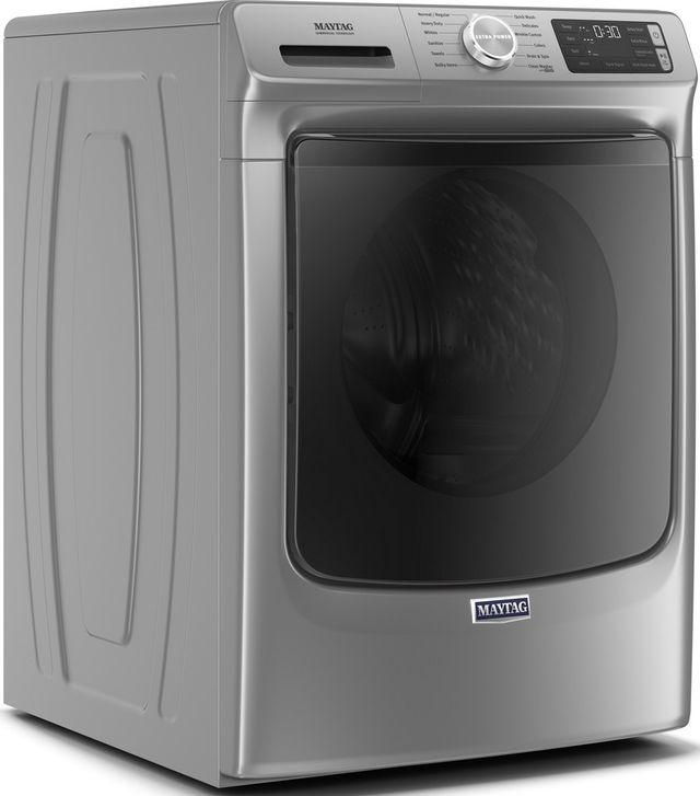 Maytag® 4.8 Cu. Ft. White Front Load Washer 1