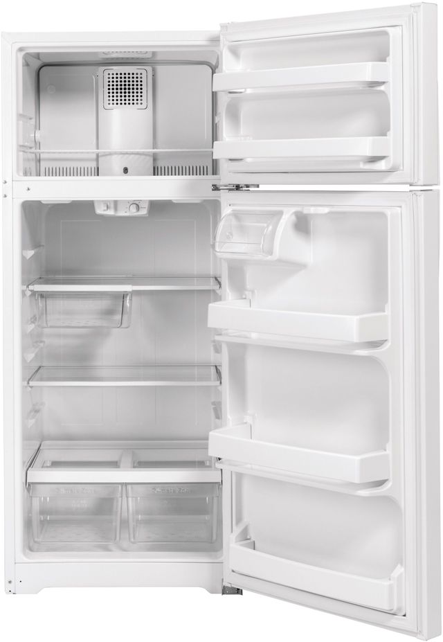 Réfrigérateur à congélateur supérieur de 28 po GE® de 16,6 pi³ - Acier inoxydable 9