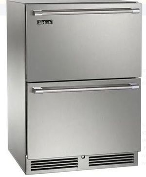 Perlick® Signature Series 24" Stainless Steel Built-in Undercounter Outdoor Freezer Drawers