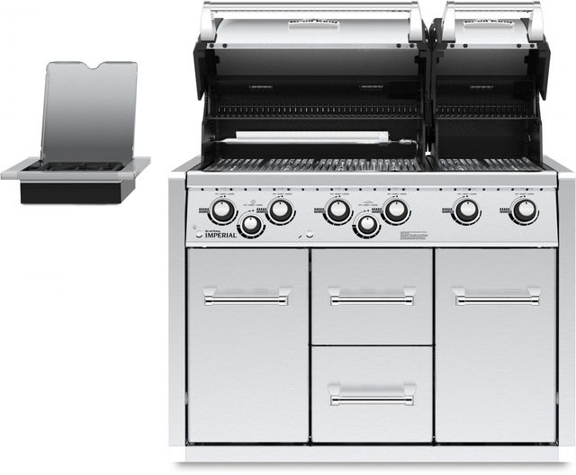Broil King® Imperial™ XLS 27" Stainless Steel Built-In Grill with Cabinet-2