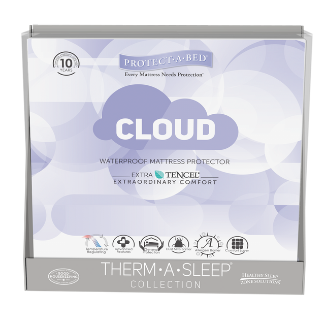 Protect-A-Bed® Therm-A-Sleep® White Cloud Waterproof Twin Mattress Protector