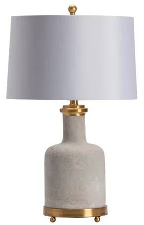 Crestview Collection Stone Concrete Table Lamp