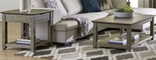 Liberty Furniture Rawson 3-Piece Gray Living Room Table Set