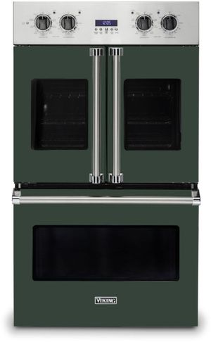 ZTDX1FPSNSS by Monogram - Monogram 30 French-Door Electric Convection  Double Wall Oven Statement Collection