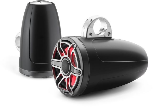 JL Audio® M6 8.8" Marine Enclosed Coaxial Speaker System with Transflective™ LED Lighting 4