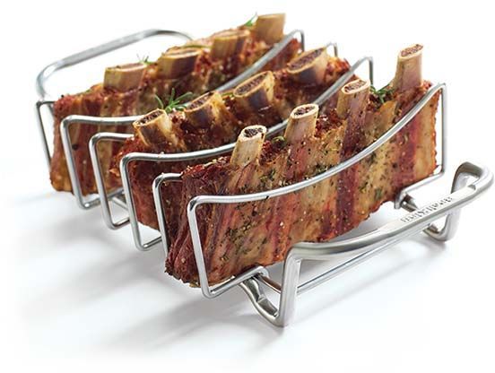 Broil King® Imperial™ Rib and Roast Rack-Stainless Steel-1